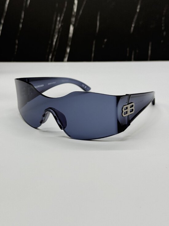 NEW BALENCIAGA BB0292S 002 BLUE UNISEX GEOMETRIC SUNGLASSES BALENCIAGA EYEWEAR main image 6
